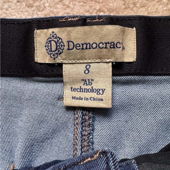 DEMOCRACY Jeans Ab Technology High Waist Flare Leg Dark Wash size 8 - Picture 5 of 14